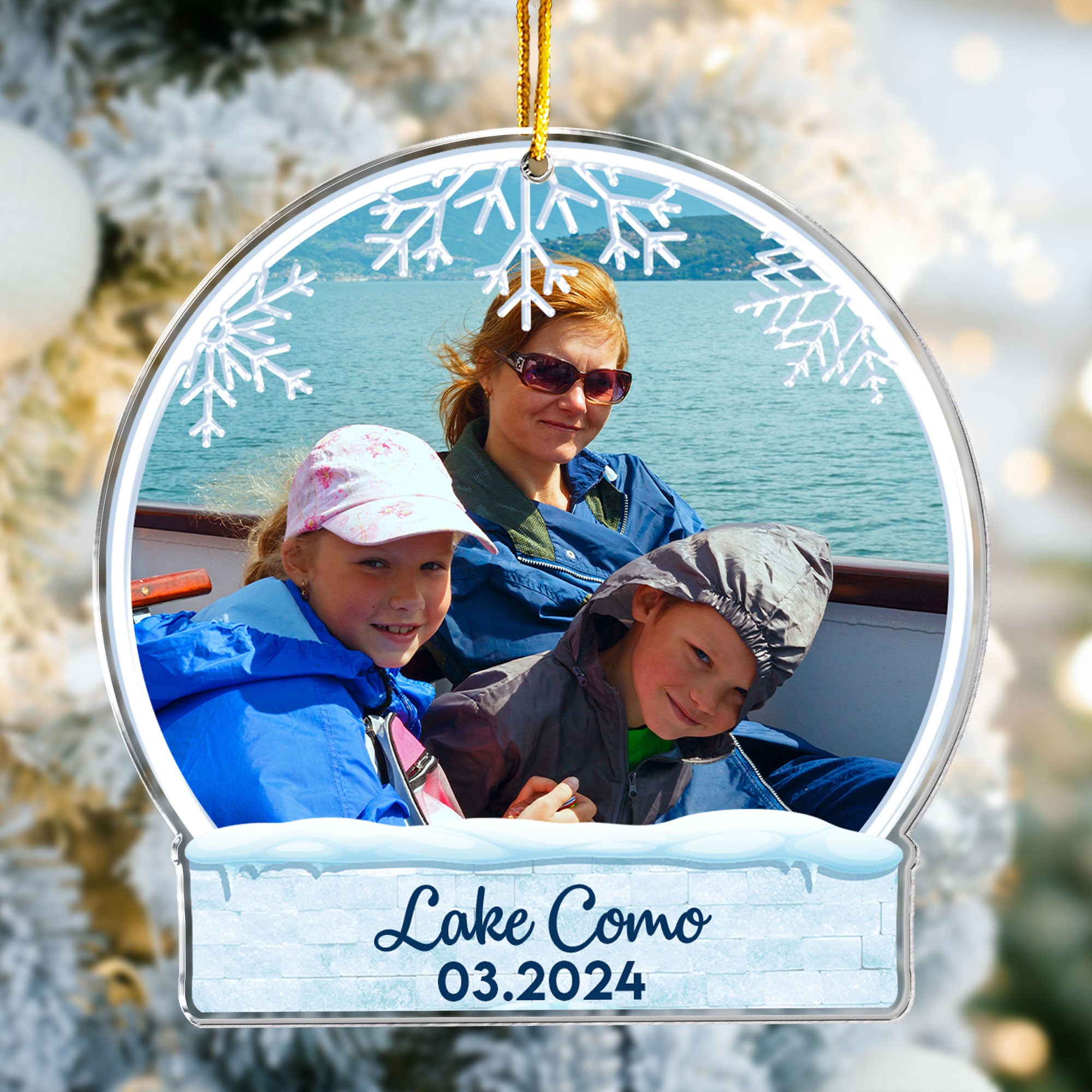 Travel Memories - Personalized Acrylic Photo Ornament