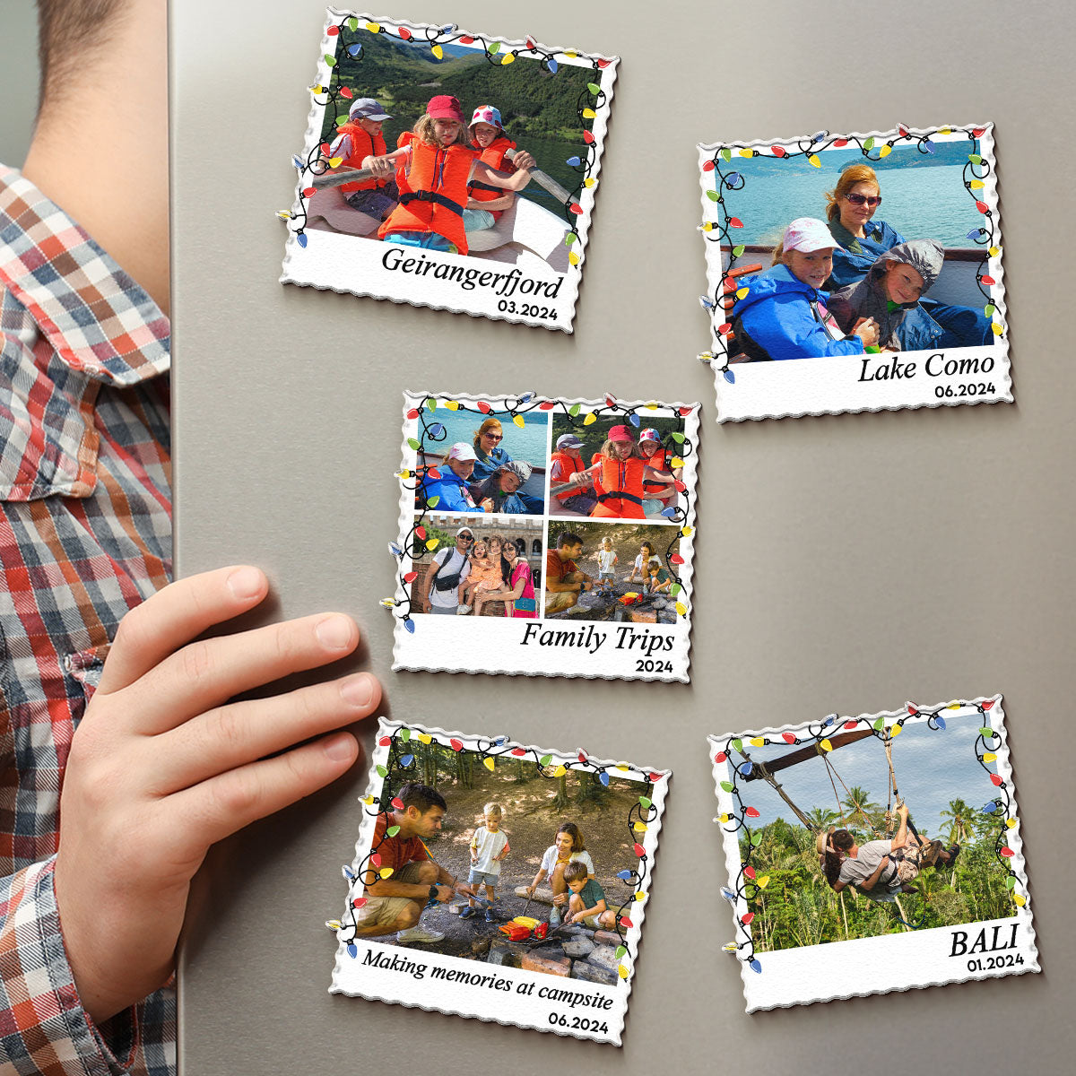 Travel Memories Polaroid - Personalized Photo Acrylic Magnet