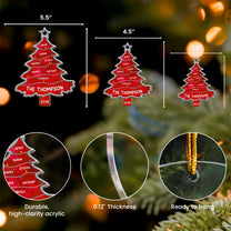 Tree Full Of Memories - Personalized Acrylic Ornament