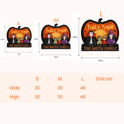 Trick 'r Treat - Personalized Custom Shaped Wood Sign