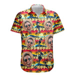 Tropical Beach Sence Hula Dance Sunset Aloha Shirts - Custom Photo Hawaiian Shirts