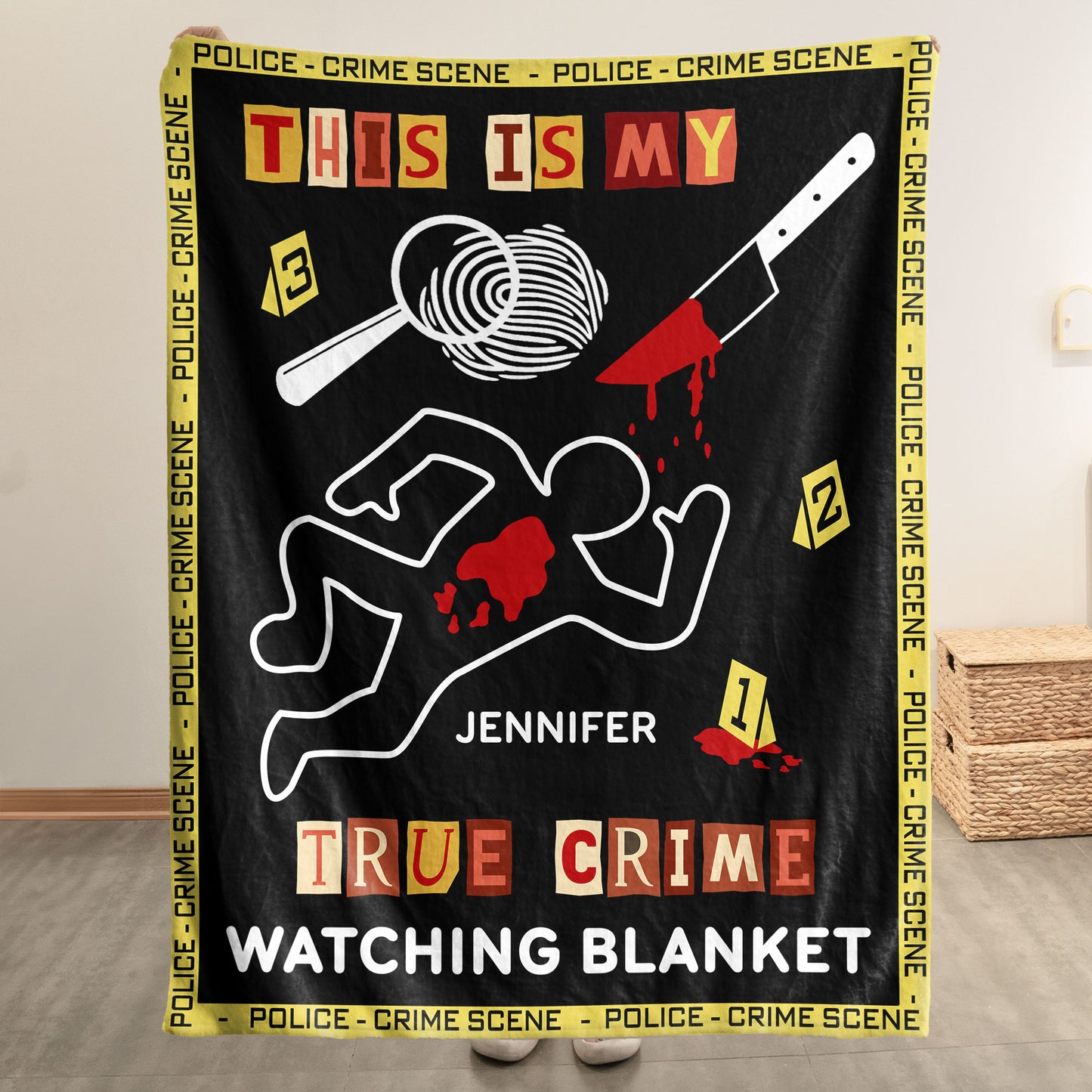 True Crime Watching Blanket - Personalized Blanket