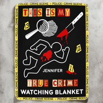 True Crime Watching Blanket - Personalized Blanket