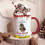 True Crime Watching Mug - Personalized Accent Mug