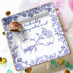 True Friendship Without An End - Personalized Jewelry Dish