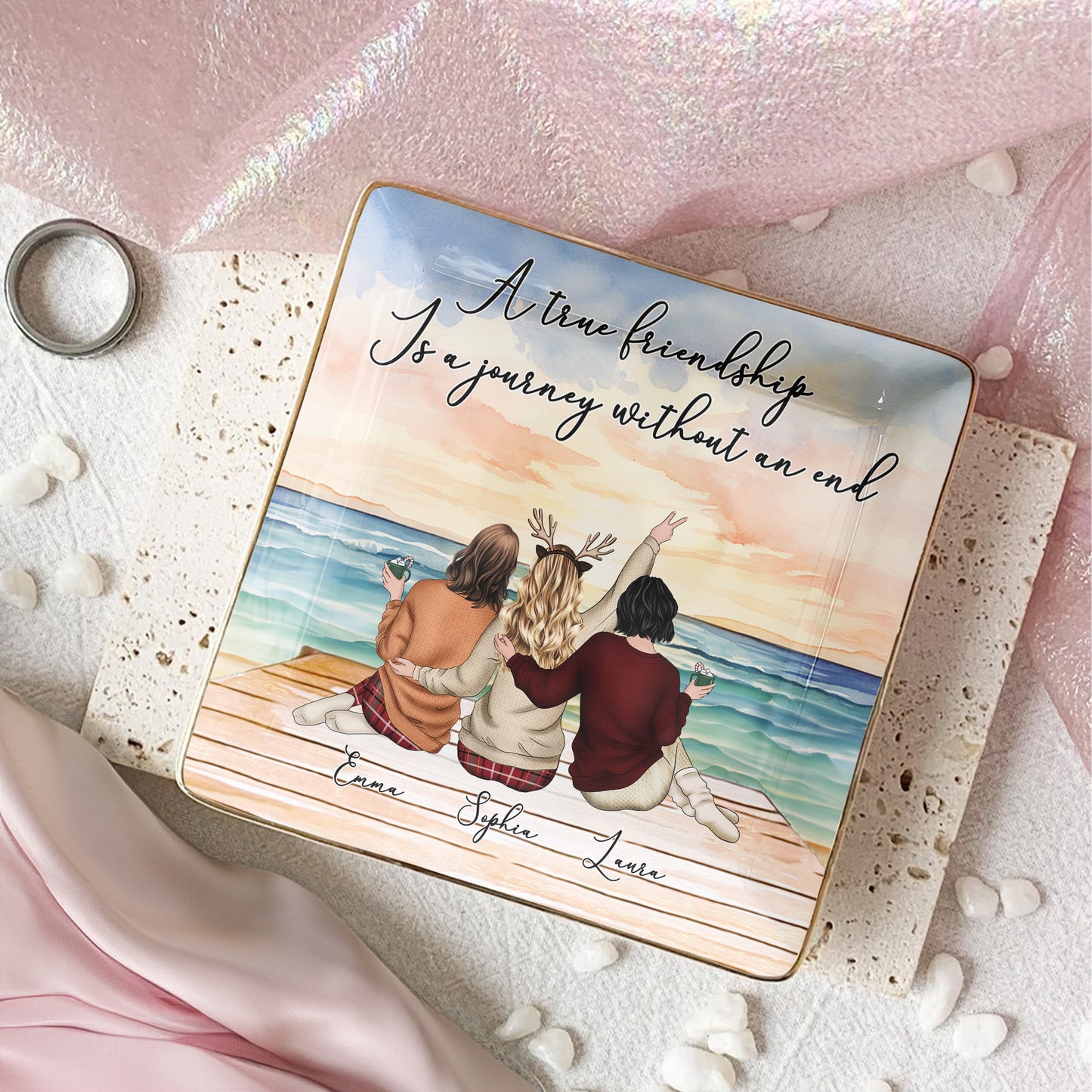 A Journey Without An End - Personalized Jewelry Dish