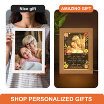 Turn This Light On And Know I'm Here - Personalized Photo Frame Lamp