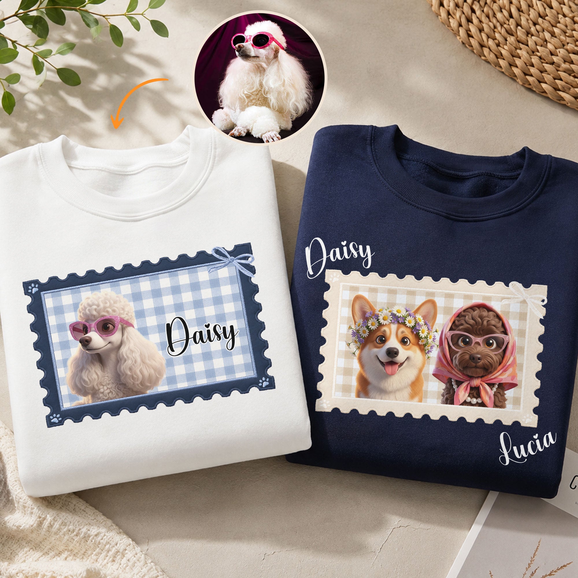 Turn Your Pet Photo Into Cartoon - For Dog Mom, Cat Mom - Personalized Shirt