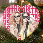 Turn Your Photo Into Watercolor Art - Best B*Tches Friendship Gifts - Personalized Ornament