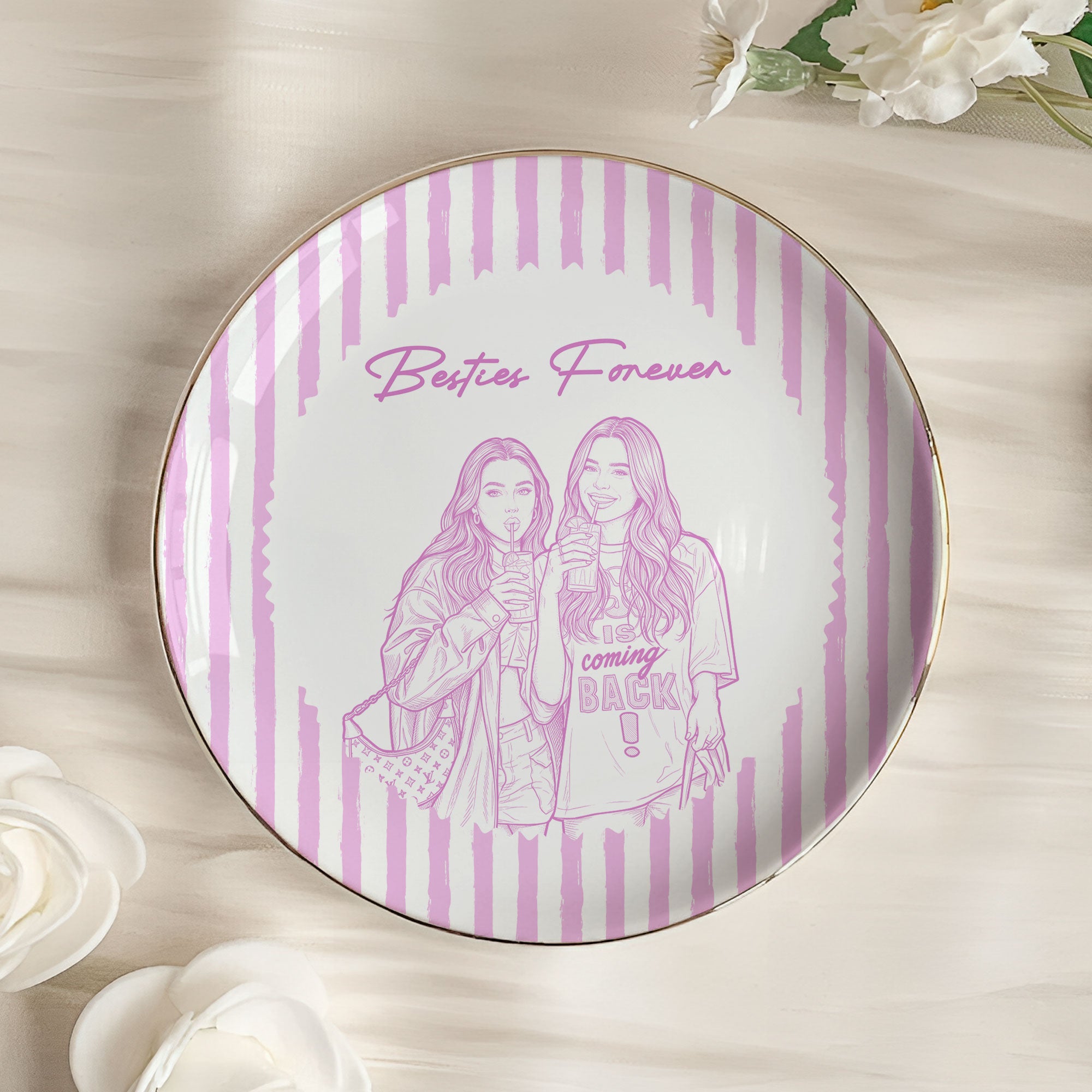 Turn-Photo-Into-Art-&-Custom-Friendship-Quote-Stripe-Vintage-Cottage-Personalized-Jewelry-Dish-3