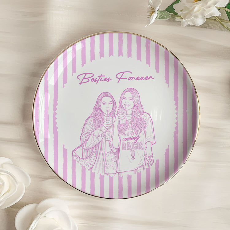 Turn-Photo-Into-Art-&-Custom-Friendship-Quote-Stripe-Vintage-Cottage-Personalized-Jewelry-Dish-3