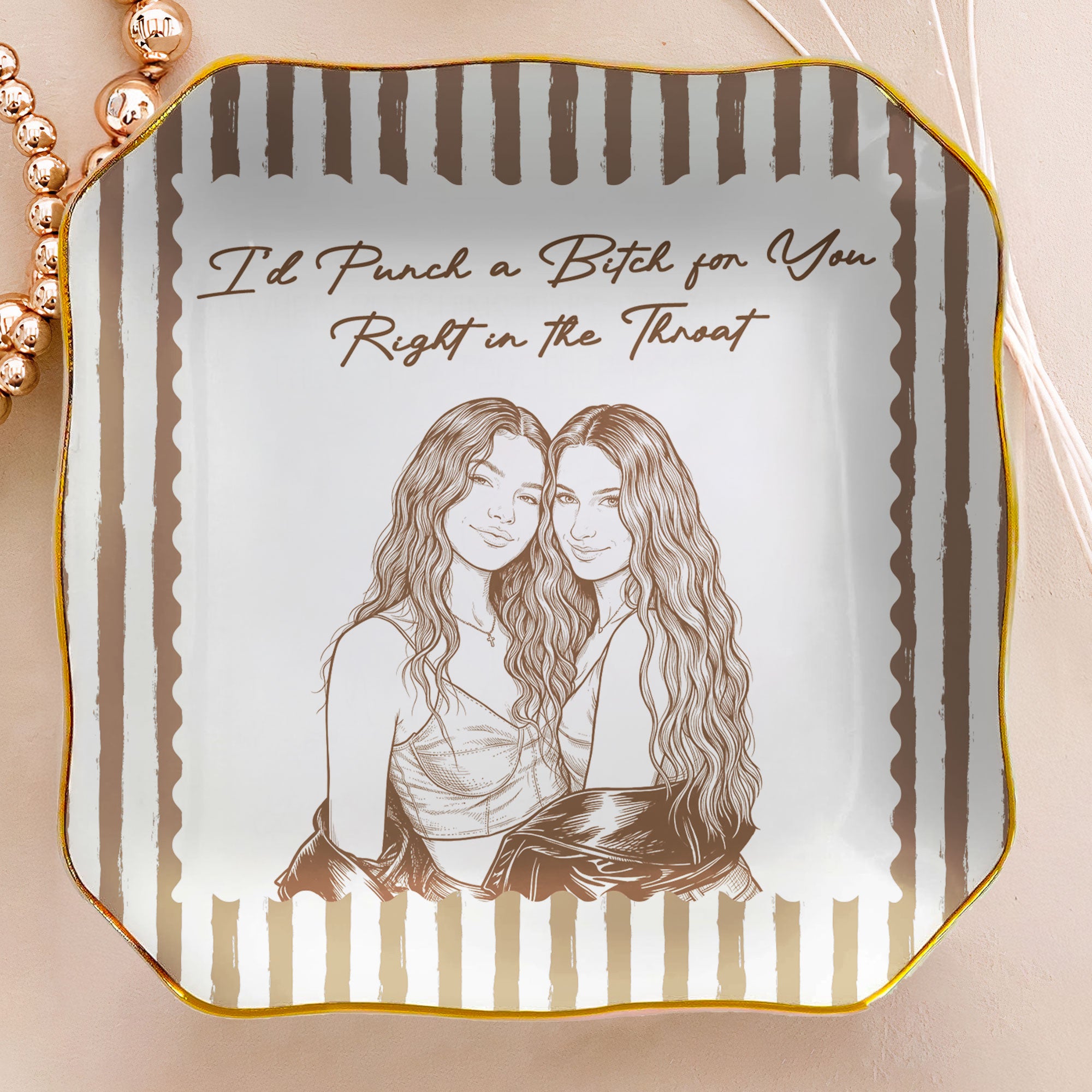 Turn-Photo-Into-Art-&-Custom-Friendship-Quote-Stripe-Vintage-Cottage-Personalized-Jewelry-Dish-4