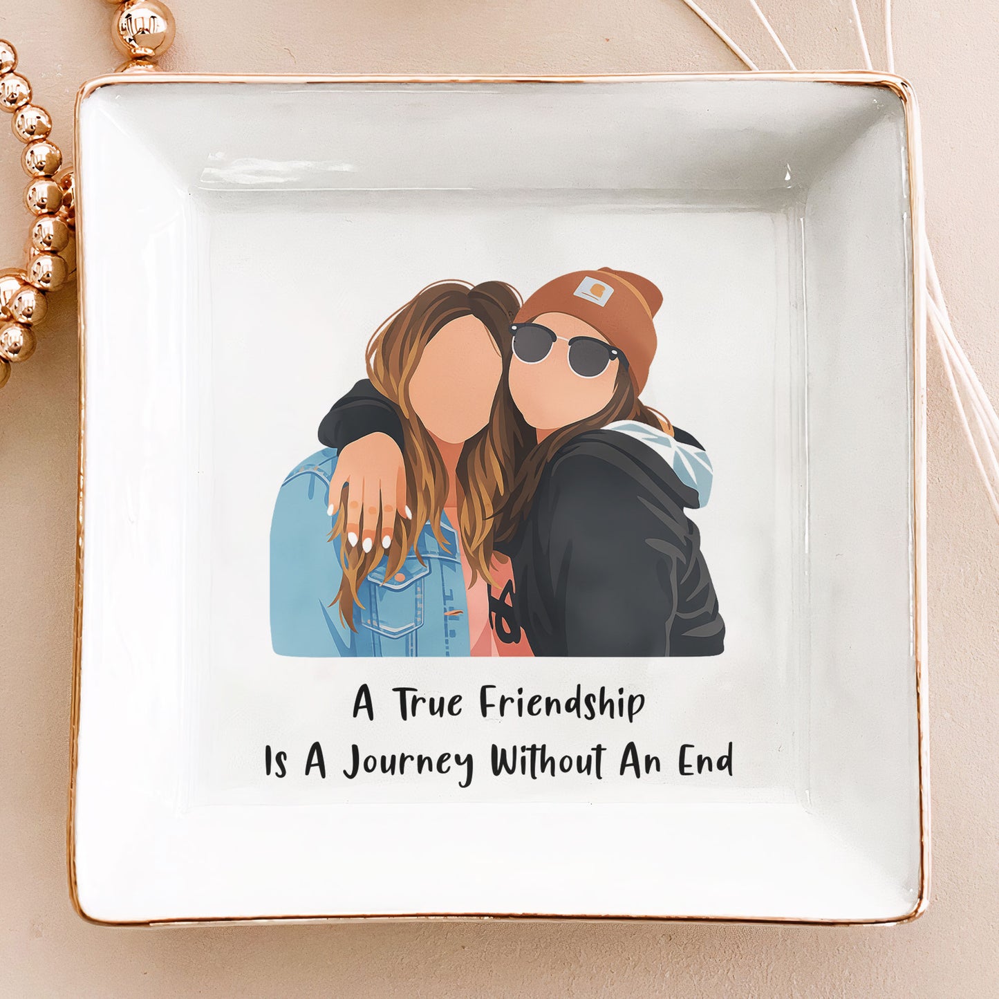 Turn-Photo-Into-Drawing-Best-Friend-Gifts,-Friendship-Thank-You-Gift-Personalized-Jewelry-Dish-2