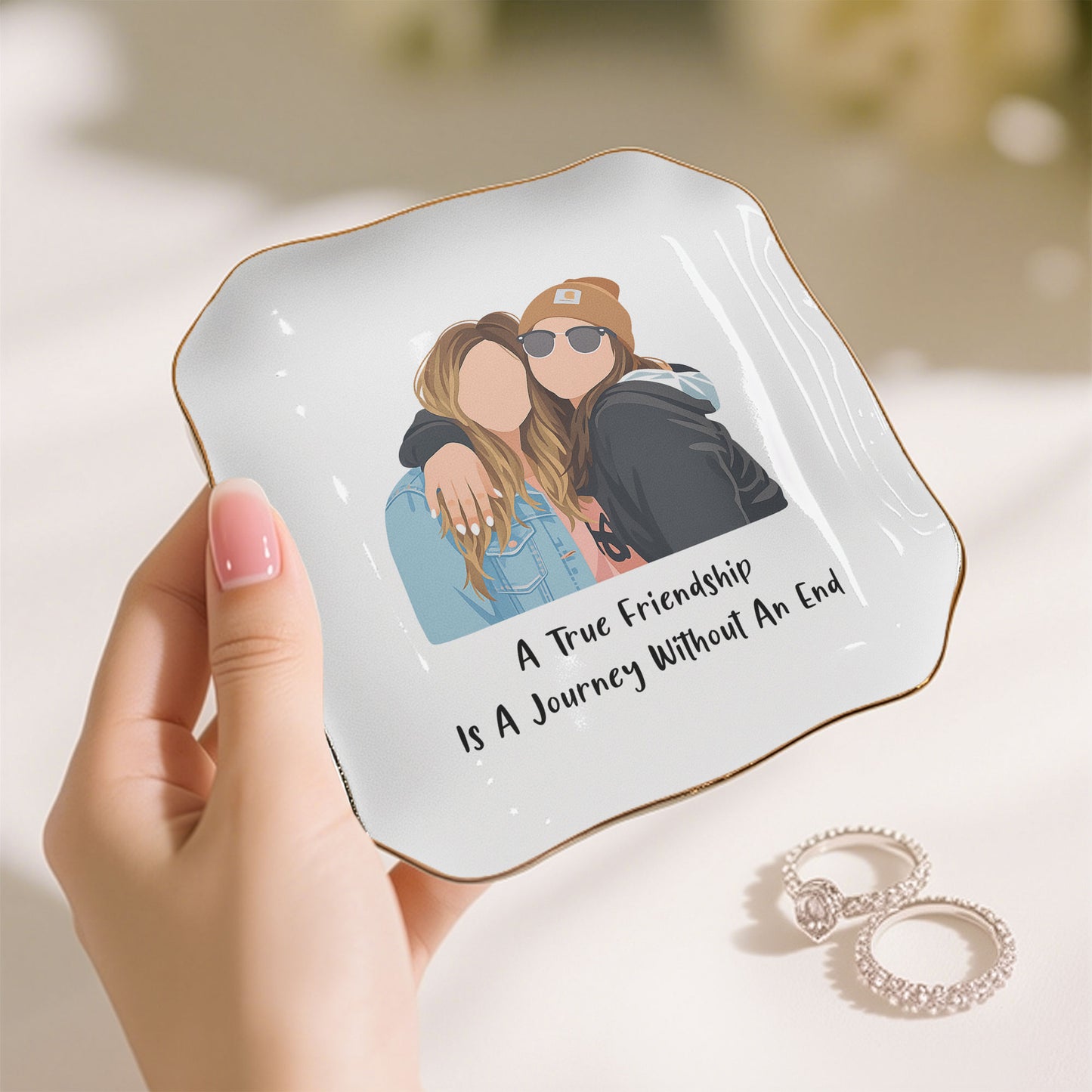 Turn-Photo-Into-Drawing-Best-Friend-Gifts,-Friendship-Thank-You-Gift-Personalized-Jewelry-Dish-5
