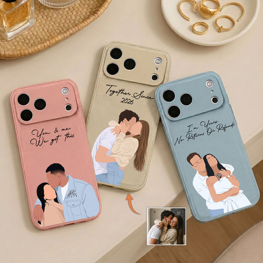 Turn-Photo-Into-Faceless-Art-For-Couples,-Him,-Her,-Matching-Gifts-Personalized-Phone-Case-1