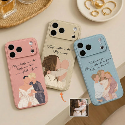 Turn Photo Into Faceless Art - For Mom, Daughter, 1st Mother's Day Gift - Personalized Phone Case