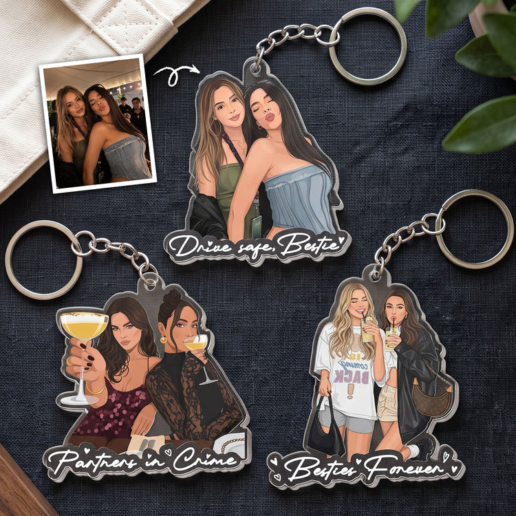 Turn-Your-Photo-Into-Art-Besties-Forever,-Friendship-Thank-You-Gift-Personalized-Keychain-1