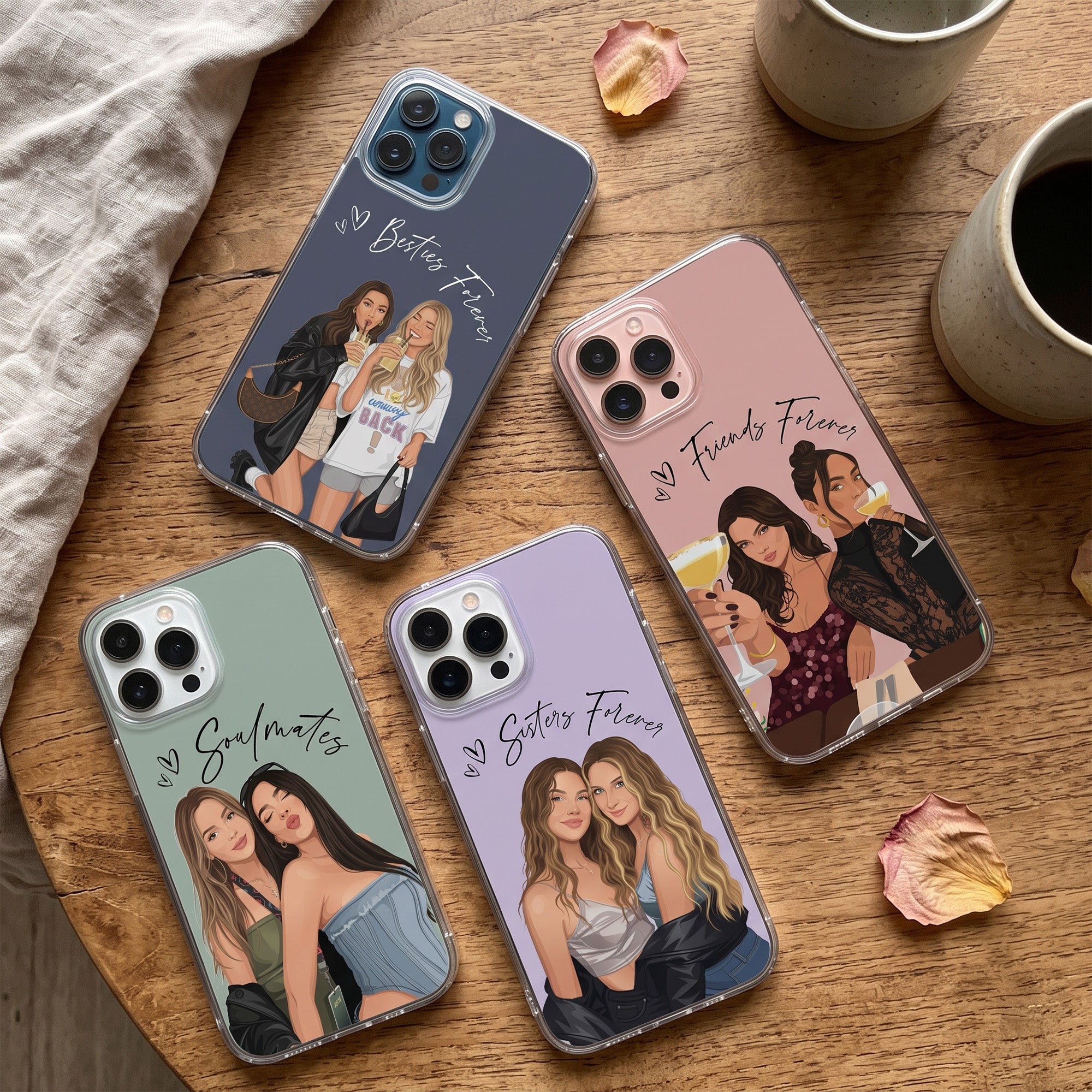 Turn-Your-Photo-Into-Art-Besties-Forever,-Friendship-Thank-You-Gift-Personalized-Phone-Case-1