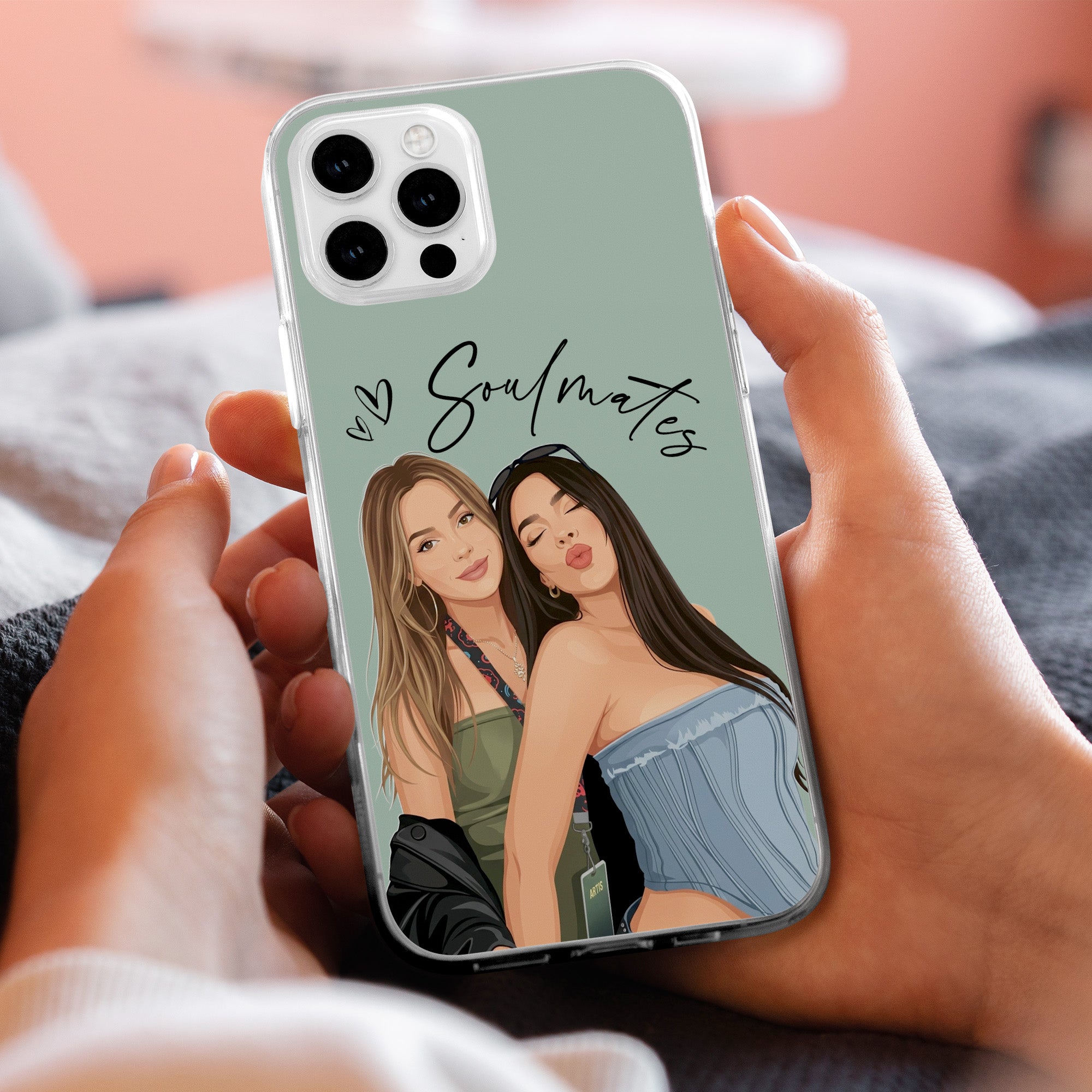 Turn-Your-Photo-Into-Art-Besties-Forever,-Friendship-Thank-You-Gift-Personalized-Phone-Case-3
