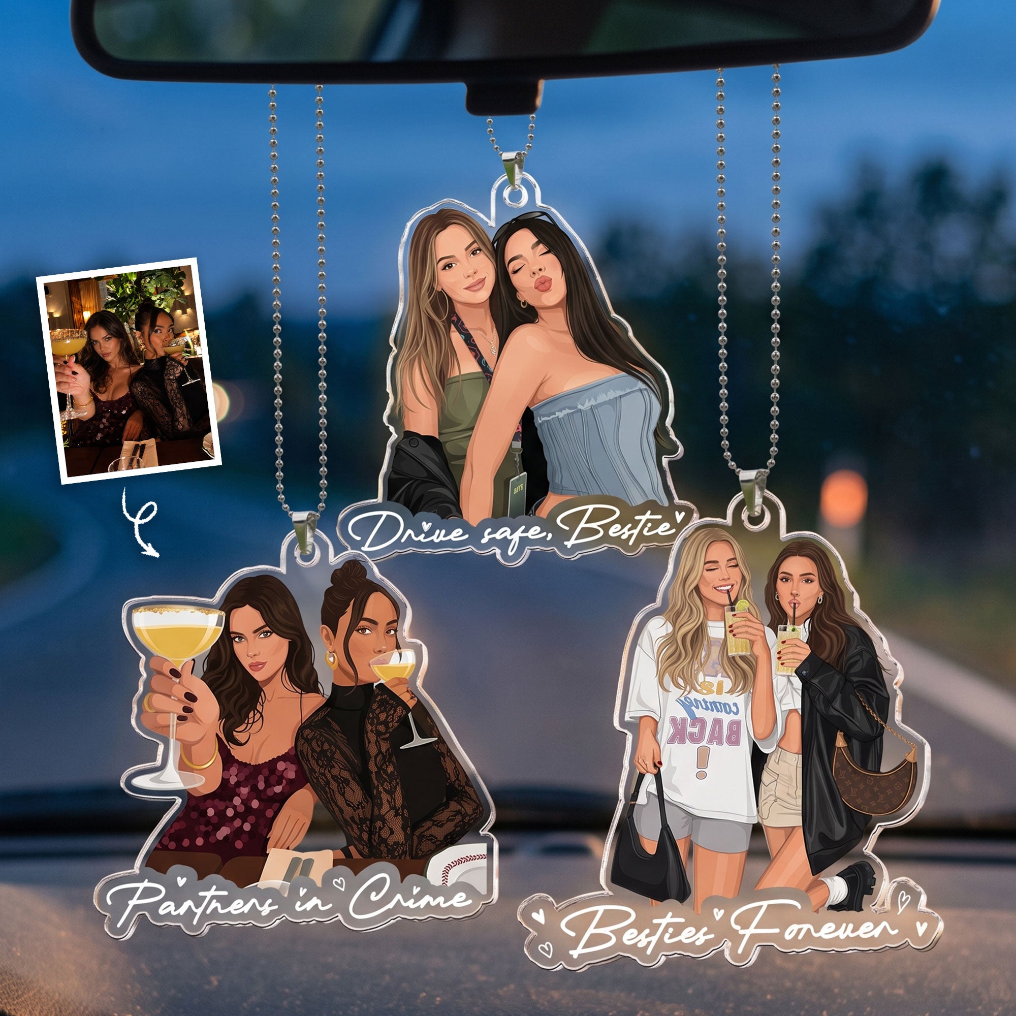 Turn-Your-Photo-Into-Art-Besties-Forever,-Friendship-Thank-You-Gift-Personalized-Rear-View-Mirror-Accessory-1