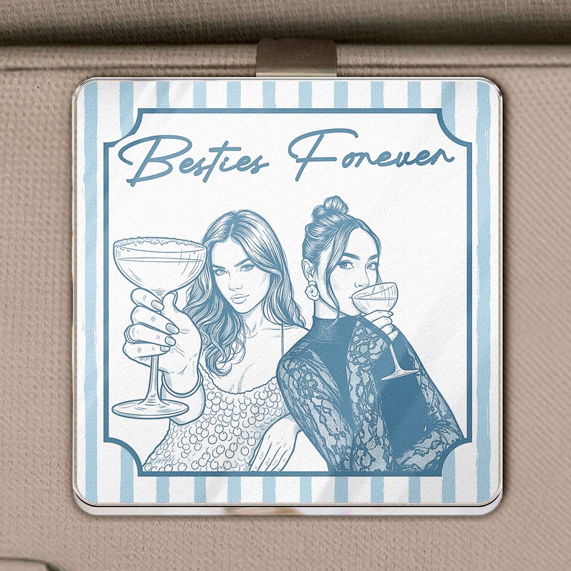 Turn-Your-Photo-Into-Art-Friendship-Thank-You-Gift-For-Besties,-Sisters-Personalized-Car-Visor-Clip-2