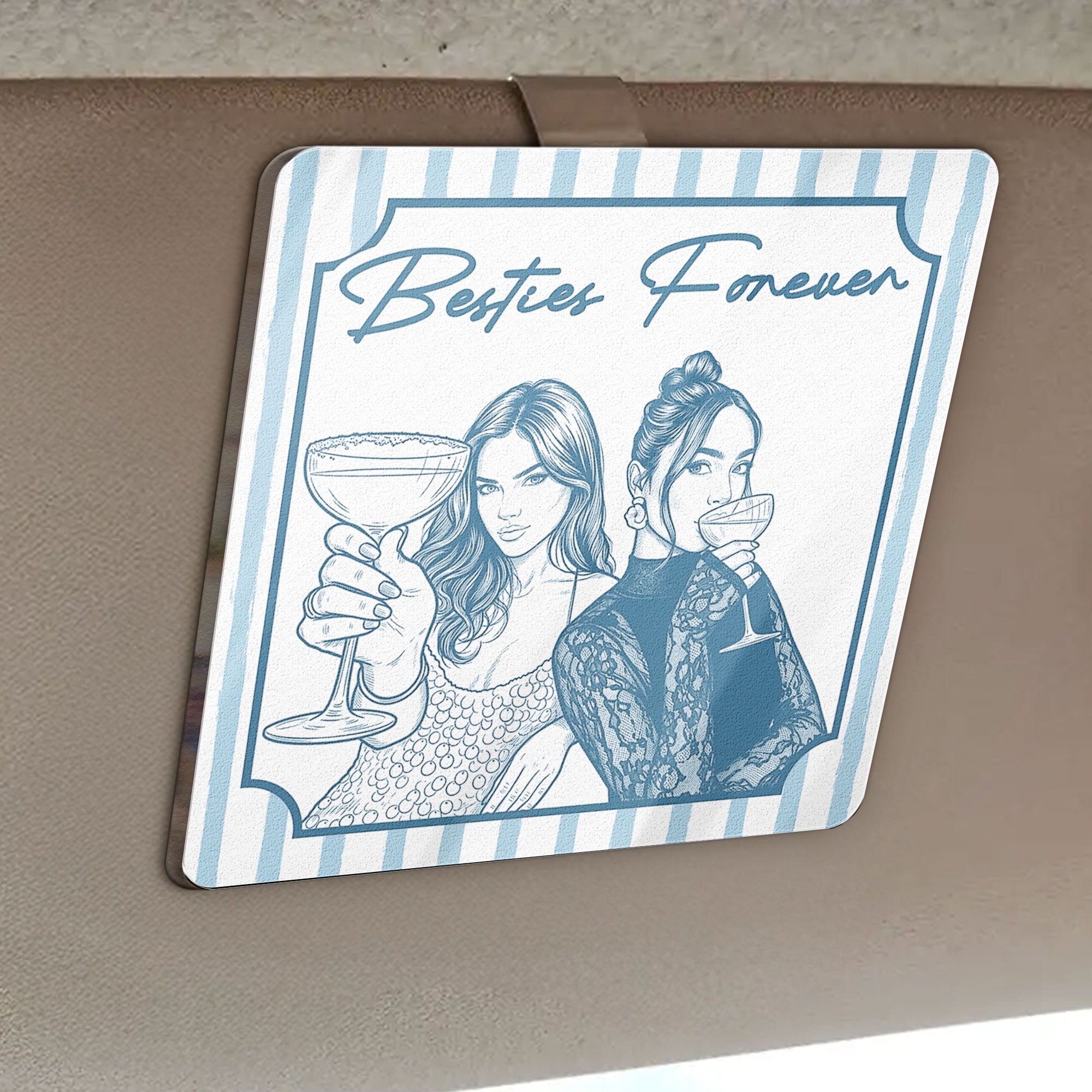 Turn-Your-Photo-Into-Art-Friendship-Thank-You-Gift-For-Besties,-Sisters-Personalized-Car-Visor-Clip-3