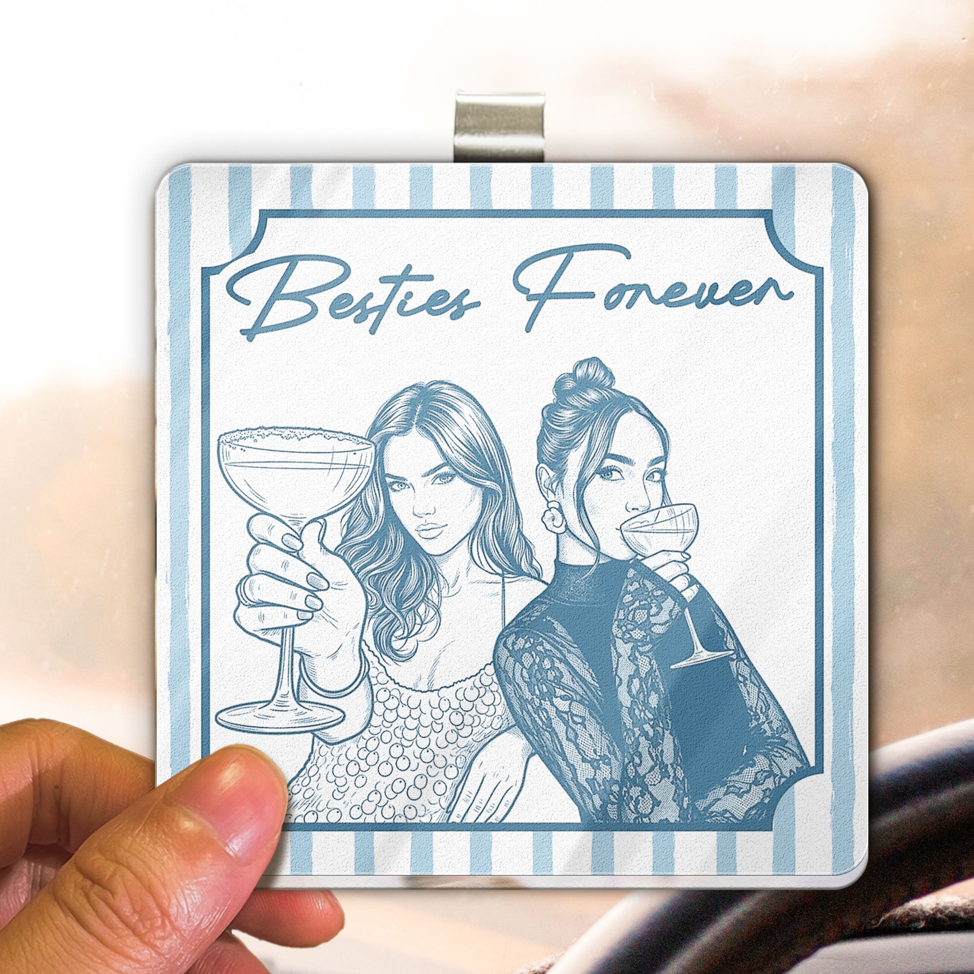 Turn-Your-Photo-Into-Art-Friendship-Thank-You-Gift-For-Besties,-Sisters-Personalized-Car-Visor-Clip-4