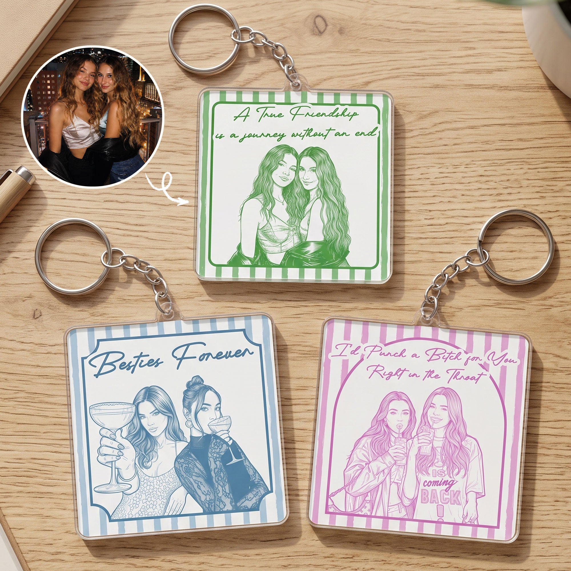 Turn-Your-Photo-Into-Art-Friendship-Thank-You-Gift-For-Besties,-Sisters-Personalized-Keychain-1