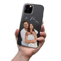 Turn-Your-Photo-Into-Art-Matching-Clear-Phone-Case-For-Him,-Her-Personalized-Phone-Case-4