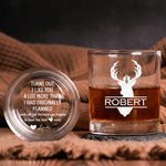 Turns Out I Like You A Lot More Than I Had Originally Planned - Fun Anniversary Gift For Him - Personalized Whiskey Glass Set
