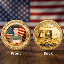 U.S. Veteran 250 Years Of Freedom - Personalized Coin