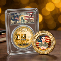 U.S. Veteran 250 Years Of Freedom - Personalized Coin