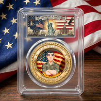 U.S. Veteran 250 Years Of Freedom - Personalized Coin