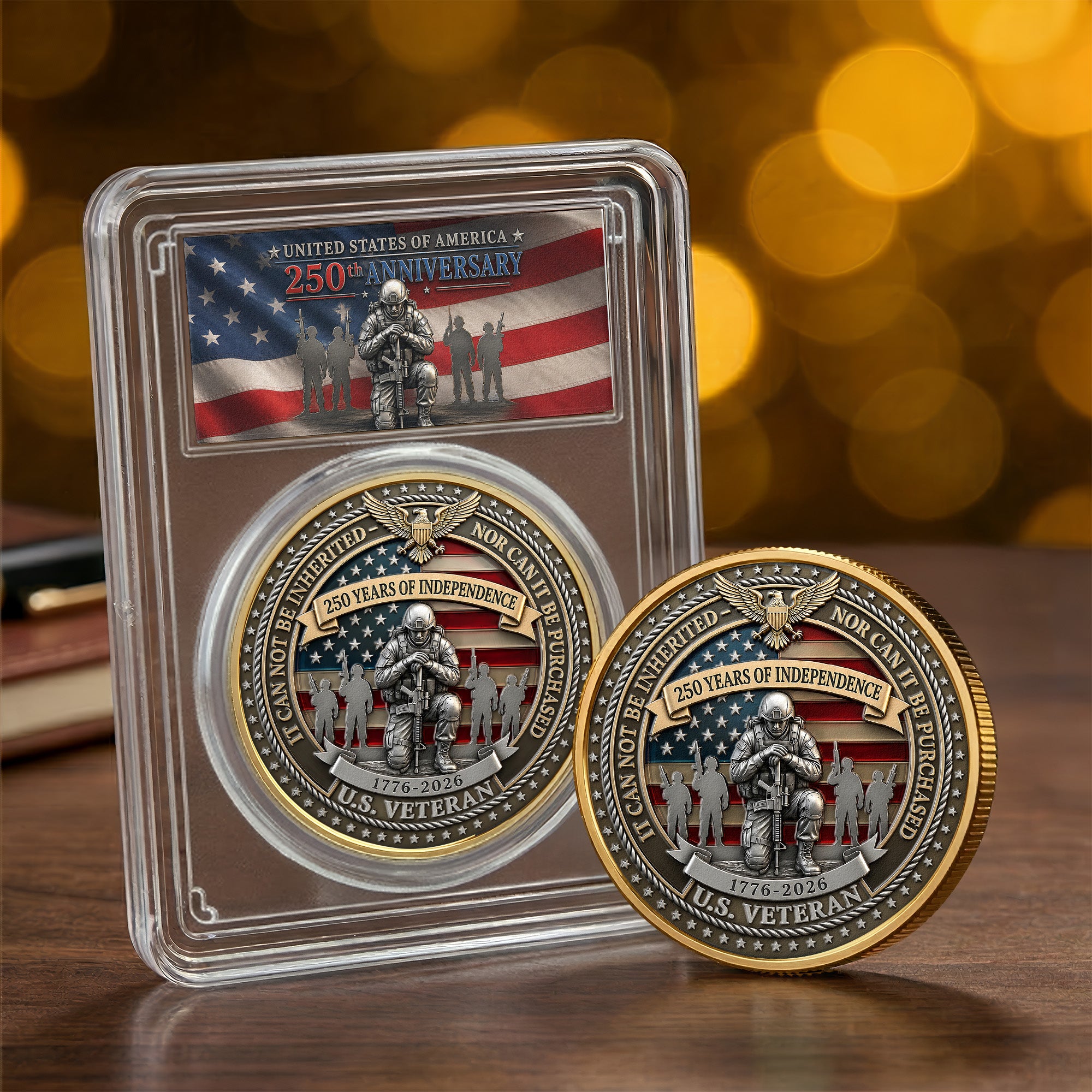 US Veteran 250 Years - Coin