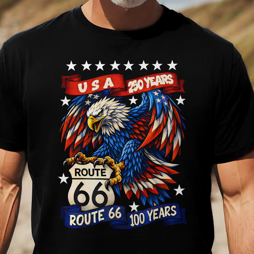 USA 250 Route 66 100 Years - Shirt