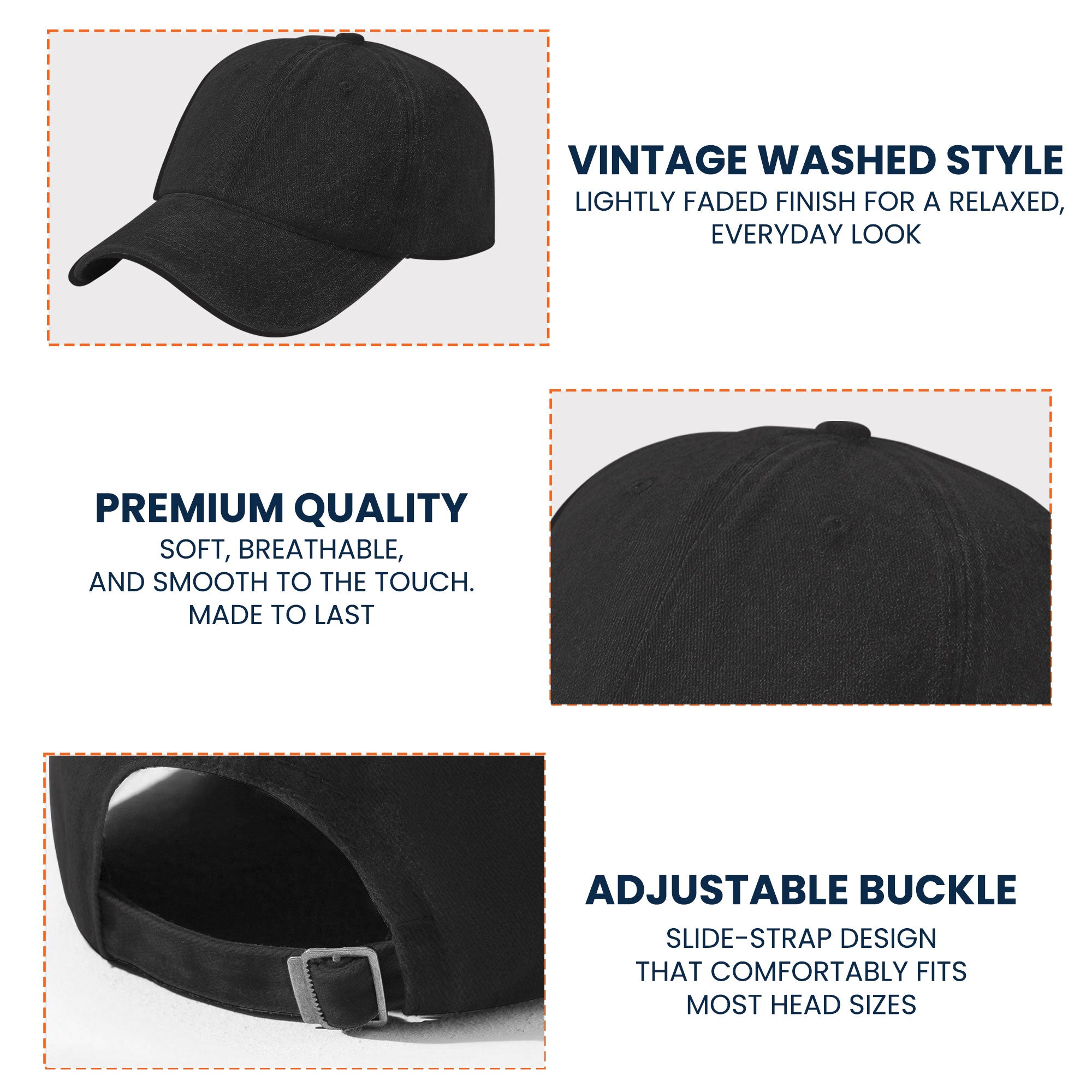 Un Hombre Y Su Gato - Gorra Personalizada De Mezclilla Desgastada