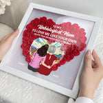 Unbiological Mom - Personalized Flower Shadow Box