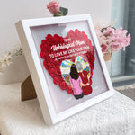 Unbiological Mom - Personalized Flower Shadow Box