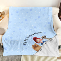 My Dog Cuddling Blanket - Personalized Blanket