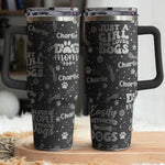 Unbreakable Bond Of A Girl & Her Dogs - Personalized 40oz Tumbler