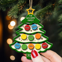 Under The Tree With Love - Personalized Wooden Ornament