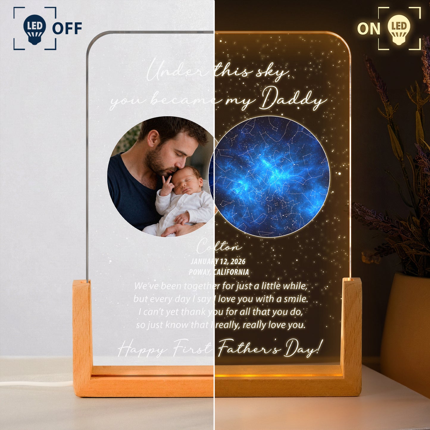 Under-This-Sky-You-Became-My-Daddy-Custom-Star-Map-1st-Father's-Day-For-New-Dad,-Husband,-Son-Personalized-Night-Light-3