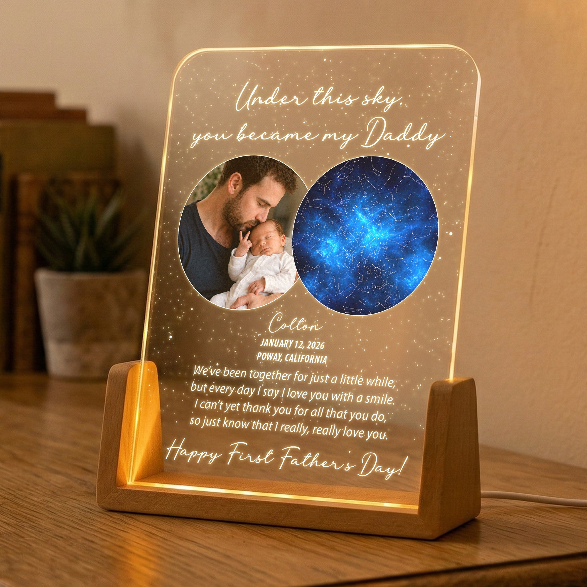 Under-This-Sky-You-Became-My-Daddy-Custom-Star-Map-1st-Father's-Day-For-New-Dad,-Husband,-Son-Personalized-Night-Light-4