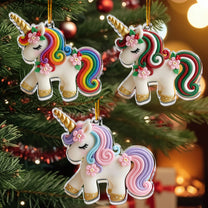 Unicorn Ornament For Girls 2D Flat - Acrylic Ornament