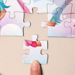 Unicorn Princess - Board Game For Kids, Little Girls, Daughters - Personalized Photo Jigsaw Puzzle
