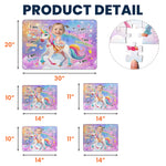 Unicorn Princess - Board Game For Kids, Little Girls, Daughters - Personalized Photo Jigsaw Puzzle