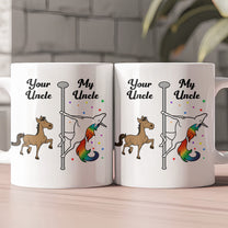 Unicorn Uncle Aunt Funny Gift - Personalized Mug