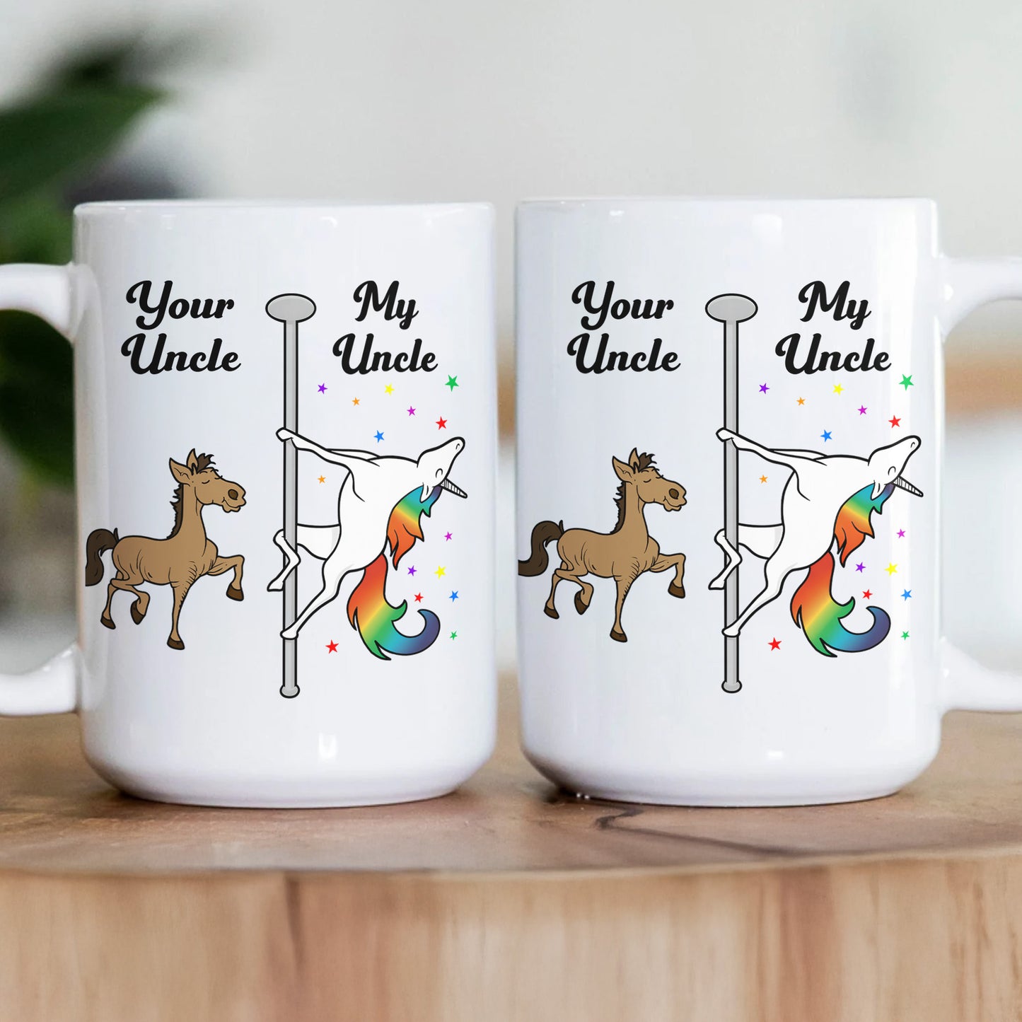 Unicorn Uncle Aunt Funny Gift - Personalized Mug