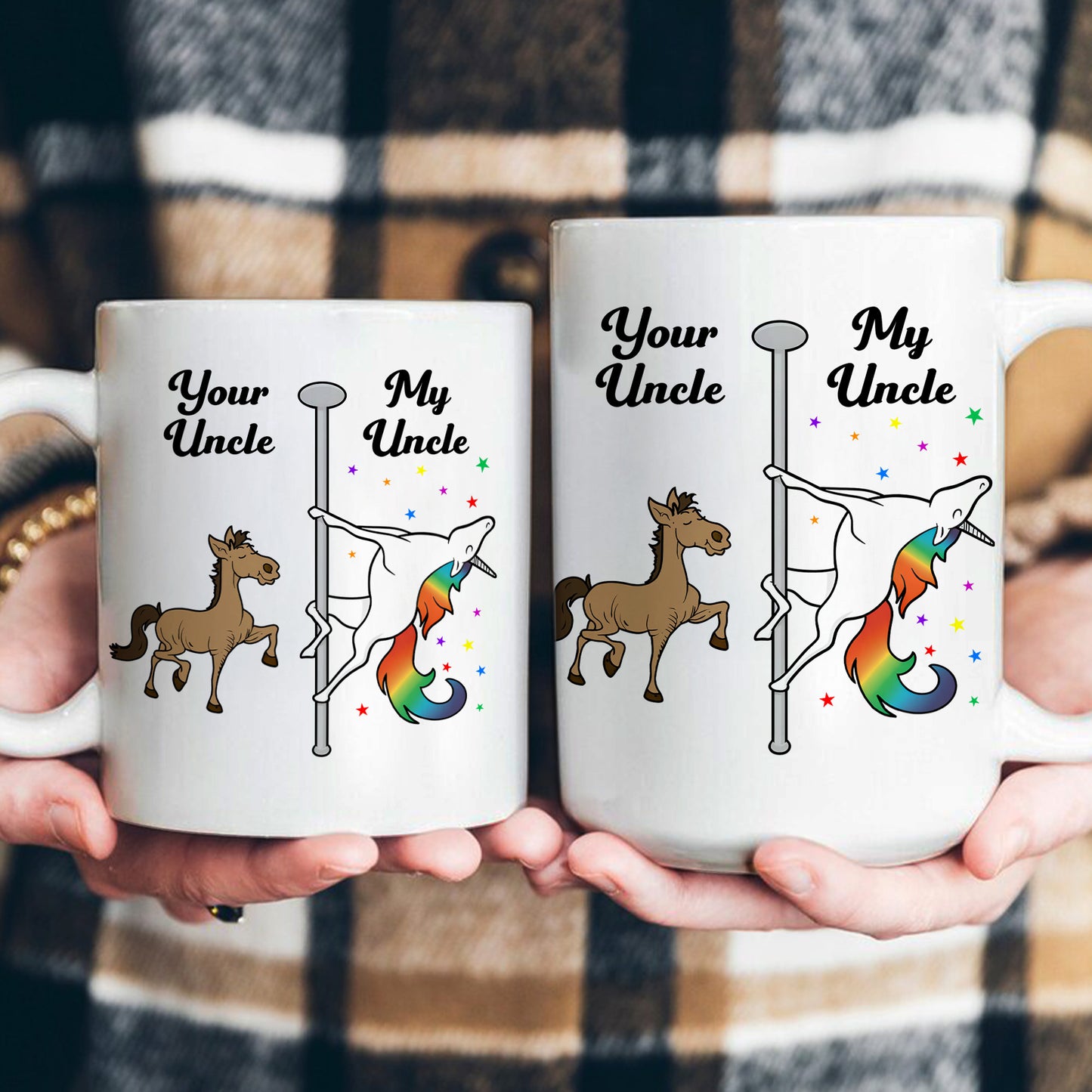 Unicorn Uncle Aunt Funny Gift - Personalized Mug
