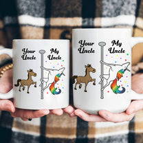 Unicorn Uncle Aunt Funny Gift - Personalized Mug